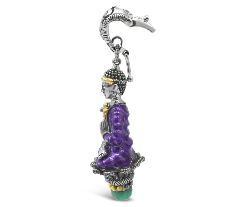 Barbara Bixby Sterling & 18K Buddha Lotus Enhancer — View 3