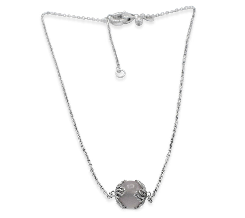 Tiffany Kay Studio Sterling Silver Rose Qu artzNecklace — View 2