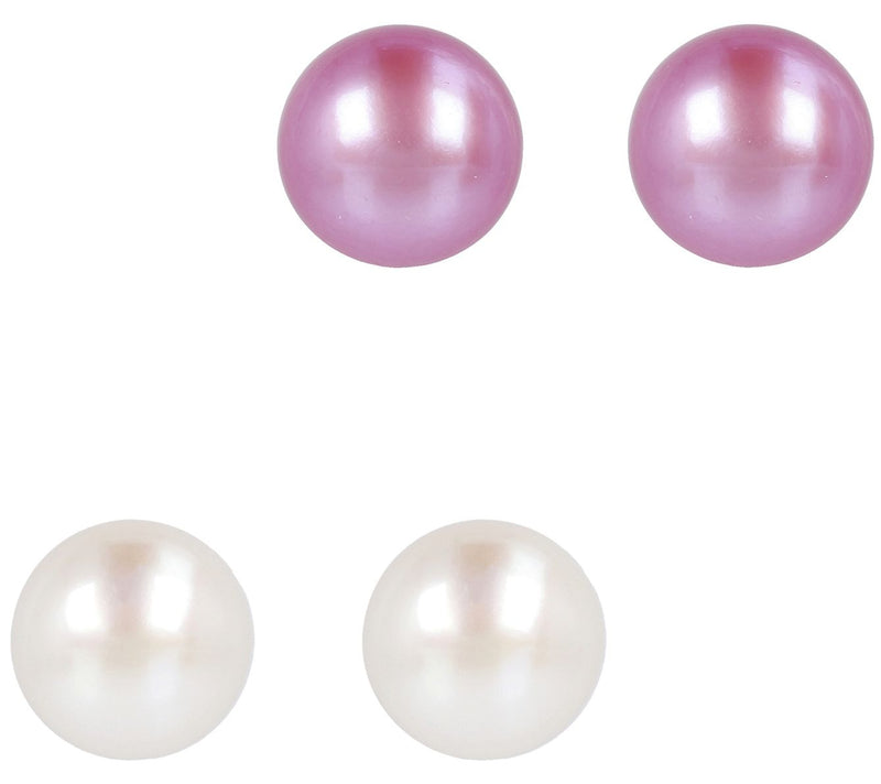 Honora Cultured Pearl Set of 2 Stud Earrings,Boxed — View 3