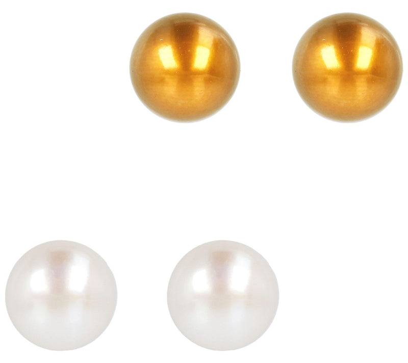 Honora Cultured Pearl Set of 2 Stud Earrings,Boxed — View 19