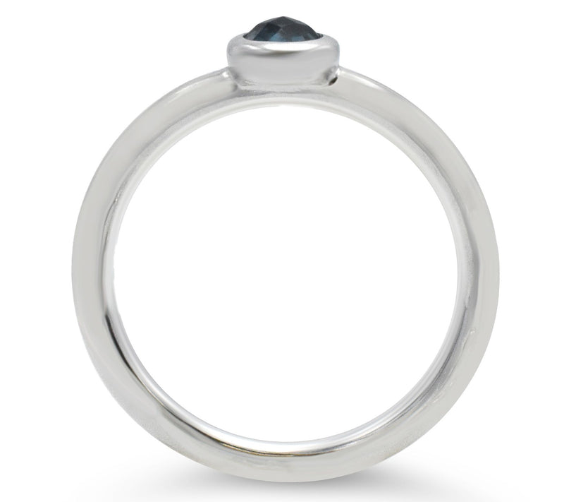 Ariva Sterling Silver 1.30 cttw Set of 3 Gemstone Rings — View 3