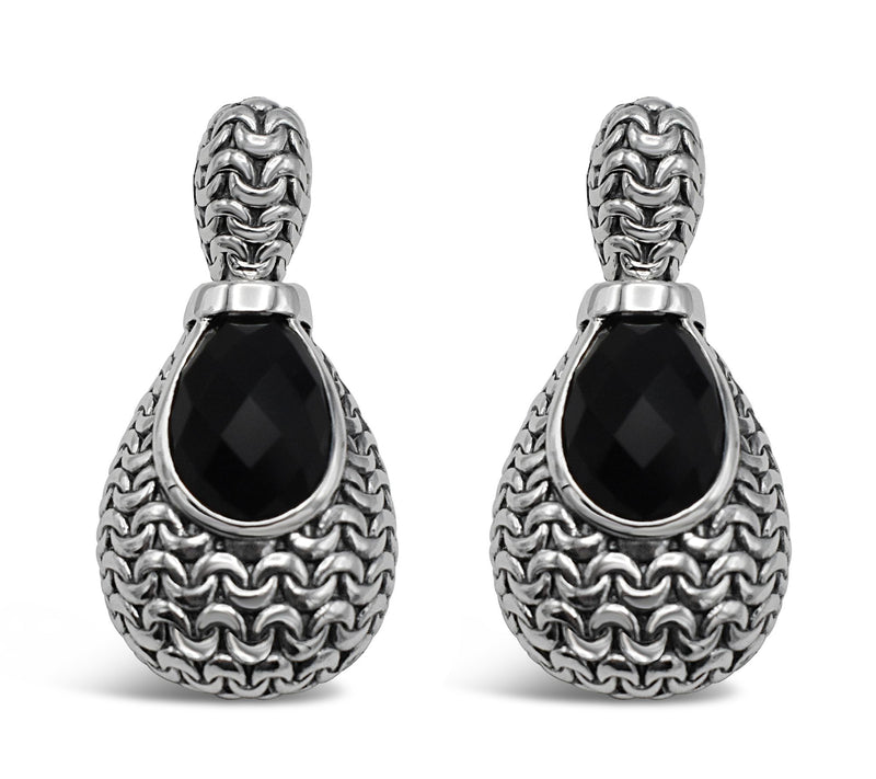 Tiffany Kay Studio Sterling Silver Purl Knit On yx Earrings — Main view