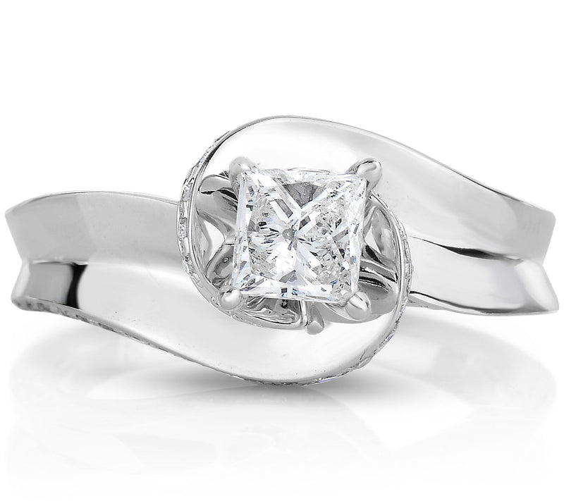 Affinity 1.00 cttw Princess-Cut Diamond Ring, 14K Gold — Main view