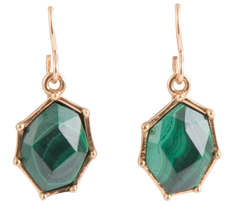 Barse Artisan Crafted Faceted Genunine Onyx Earrings — Main view