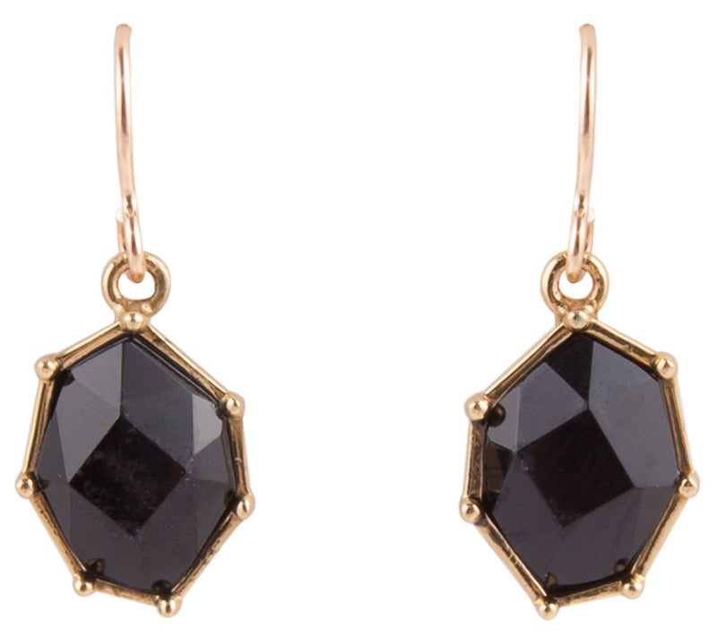 Barse Artisan Crafted Faceted Genunine Onyx Earrings — View 5