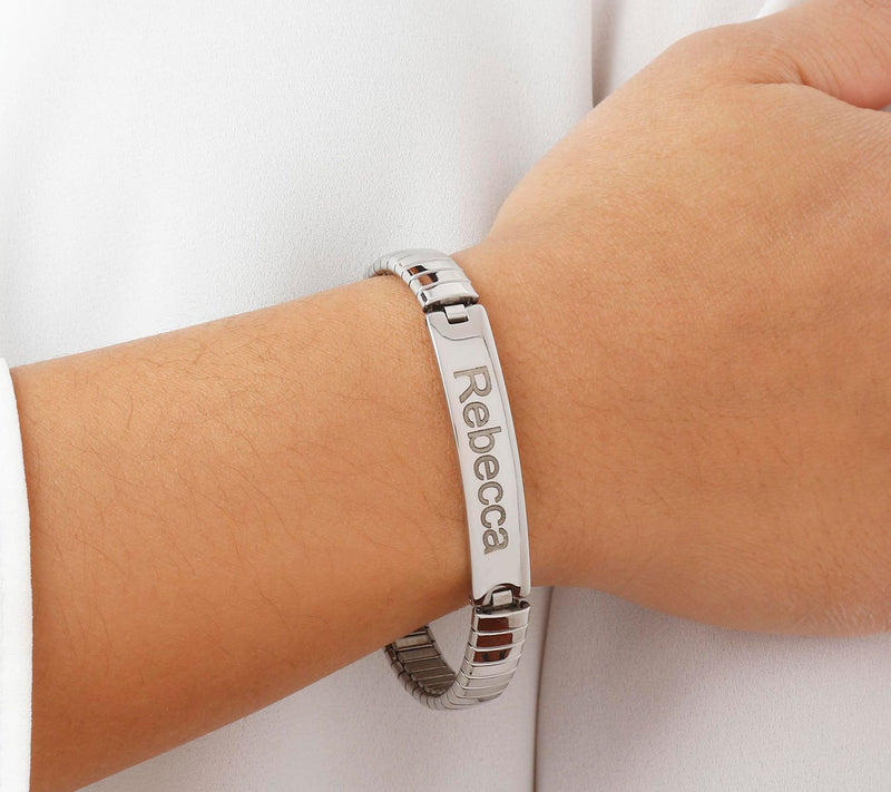 Steel by Design Personalized Expansion Bracelet — View 3