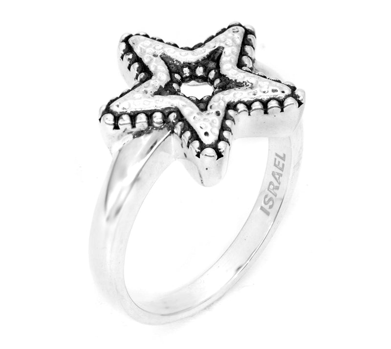 Or Paz Sterling Silver Star Ring — View 4