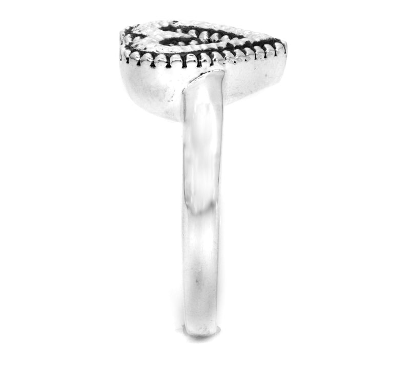 Or Paz Sterling Silver Heart Ring — View 3