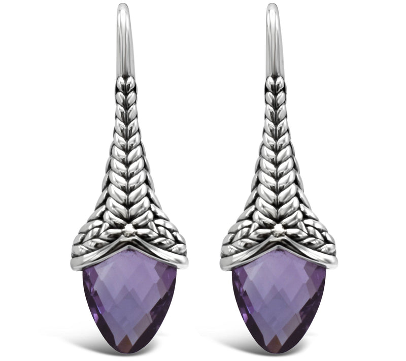 Tiffany Kay Studio Sterling Silver 9.00 cttw Amethyst Earring — Main view