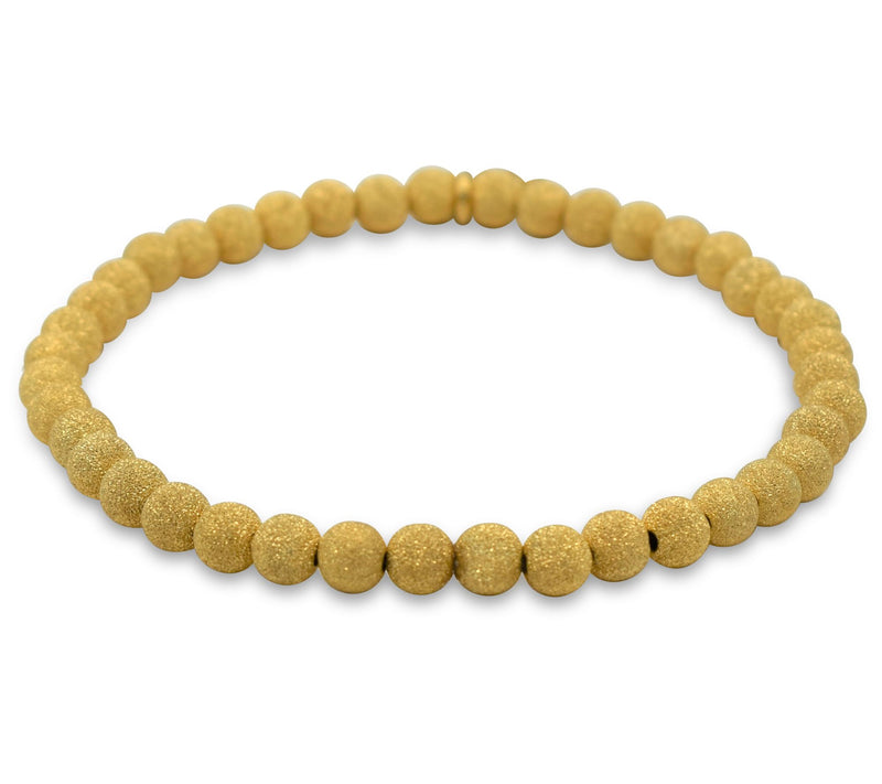 Elyse Ryan 14K Gold Clad Stardust Bead Stre tch Bracelet — View 2