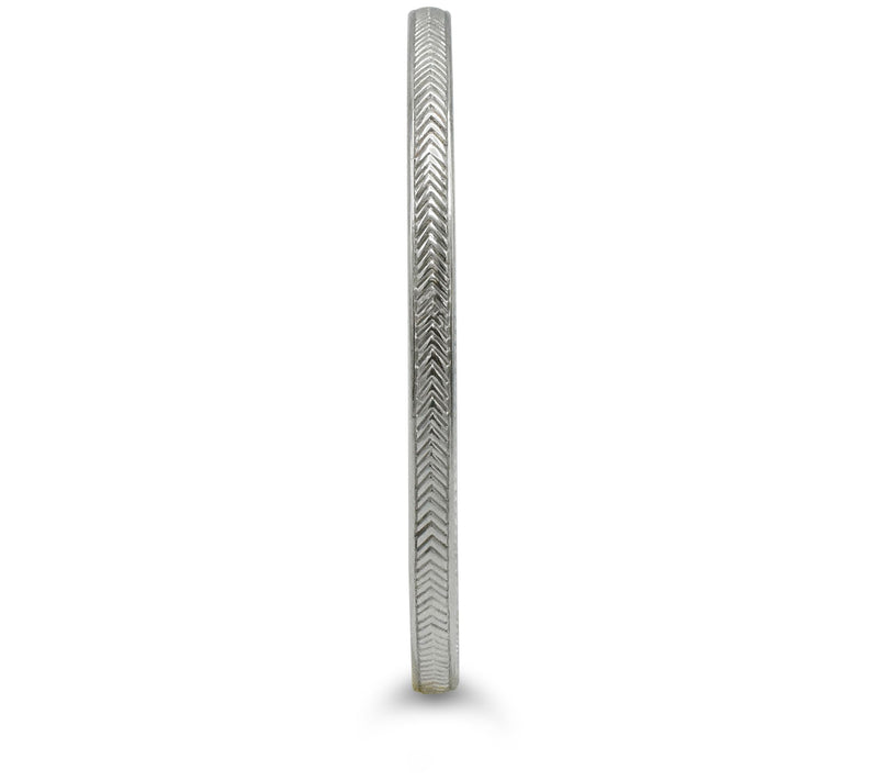Ariva Sterling Silver Textured Bangle — View 3