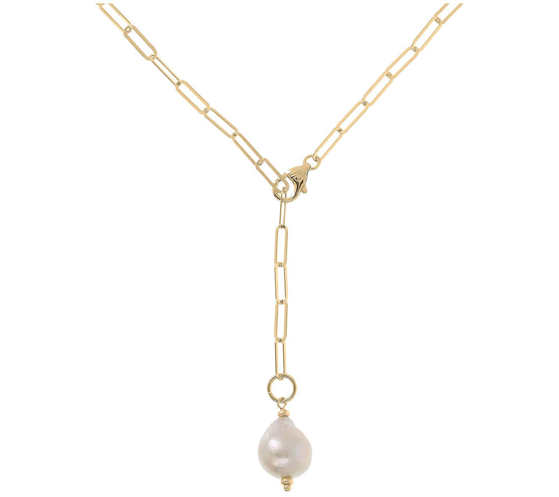 Honora Cultured Ming Pearl Link Necklace, Sterling — View 7