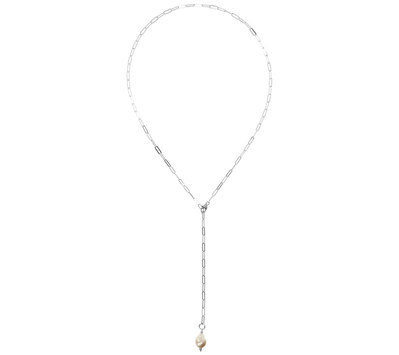 Honora Cultured Ming Pearl Link Necklace, Sterling — View 8