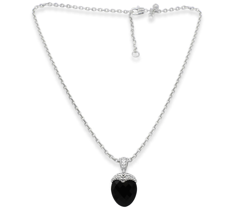 Tiffany Kay Studio Sterling Onyx Drop Necklace — View 2