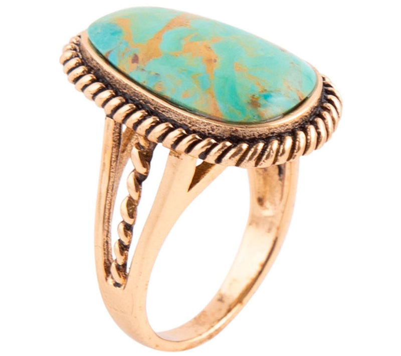 Barse Artisan Crafted Turquoise Gemstone Ring — Main view