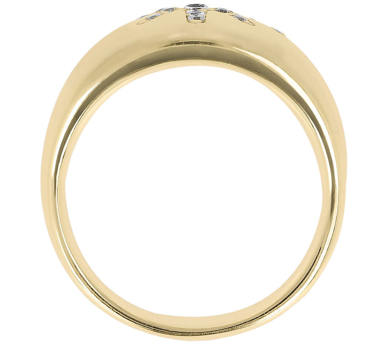 Linea by Louis Dell'Olio Pave Star Band Ring, Sterling Silver — View 7