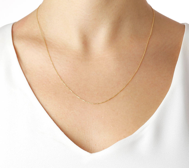 Italian Gold 20" Forzatina Link Necklace, 10K — View 5
