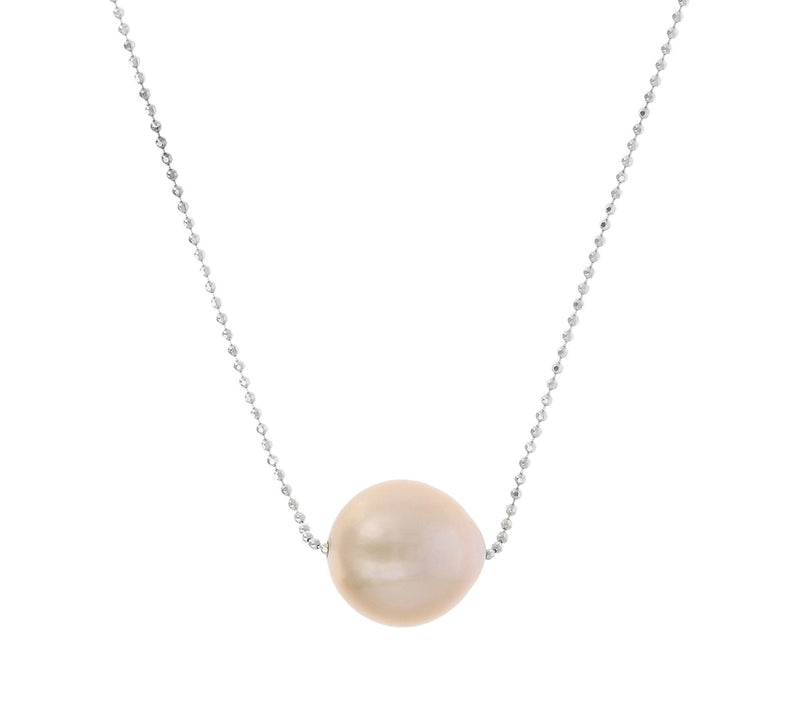 Honora Sliding Cultured Ming Pearl Necklace,Sterling Silver — View 5