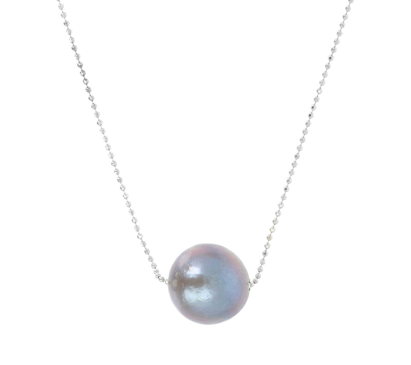 Honora Sliding Cultured Ming Pearl Necklace,Sterling Silver — View 7