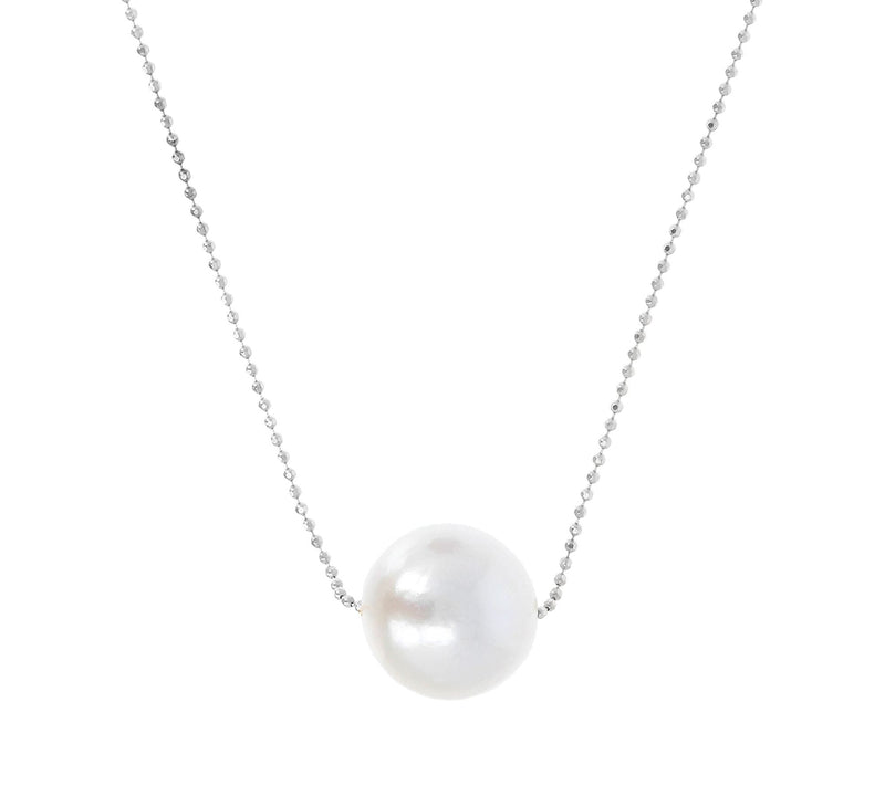 Honora Sliding Cultured Ming Pearl Necklace,Sterling Silver — View 9