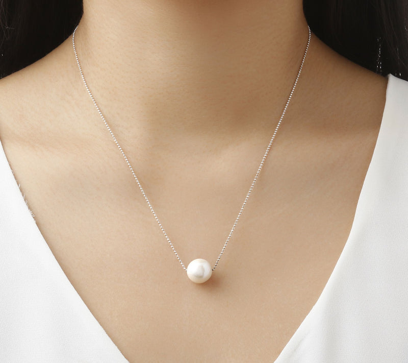 Honora Sliding Cultured Ming Pearl Necklace,Sterling Silver — View 11