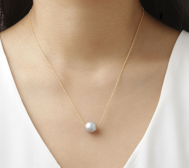 Honora Sliding Cultured Ming Pearl Necklace, 14K Gold Clad — View 10