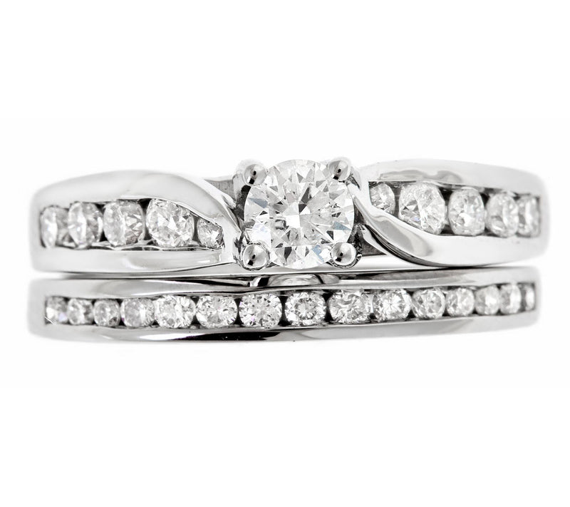 Affinity 1.00 cttw Diamond Bridal Ring Set 14K Gold — Main view