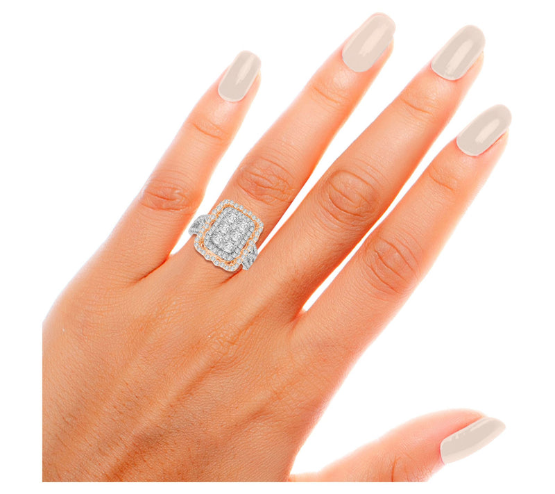 Affinity 2.00 cttw Diamond Two-Tone Ring, 14K Gold — View 3
