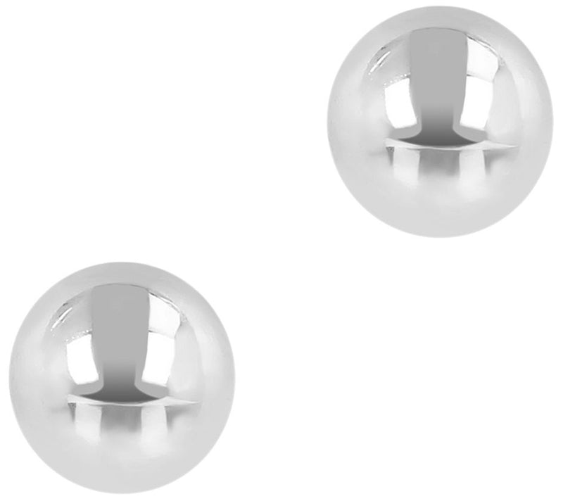 Italian Gold 4MM Ball Stud Earrings, 10K — View 5