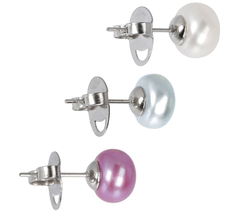 Honora Cultured Pearl Set of 3 Stud Earrings, Boxed — View 14