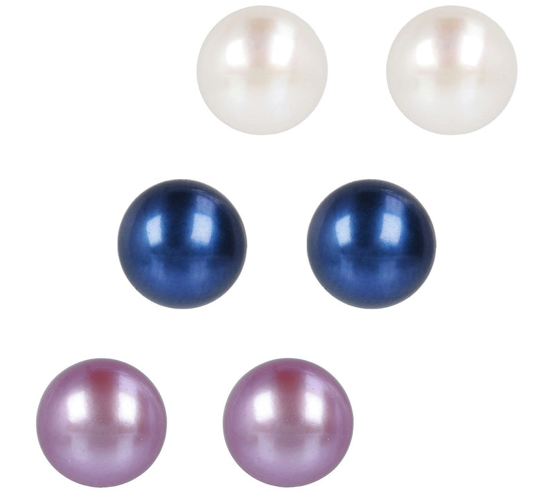Honora Cultured Pearl Set of 3 Stud Earrings, Boxed — View 11