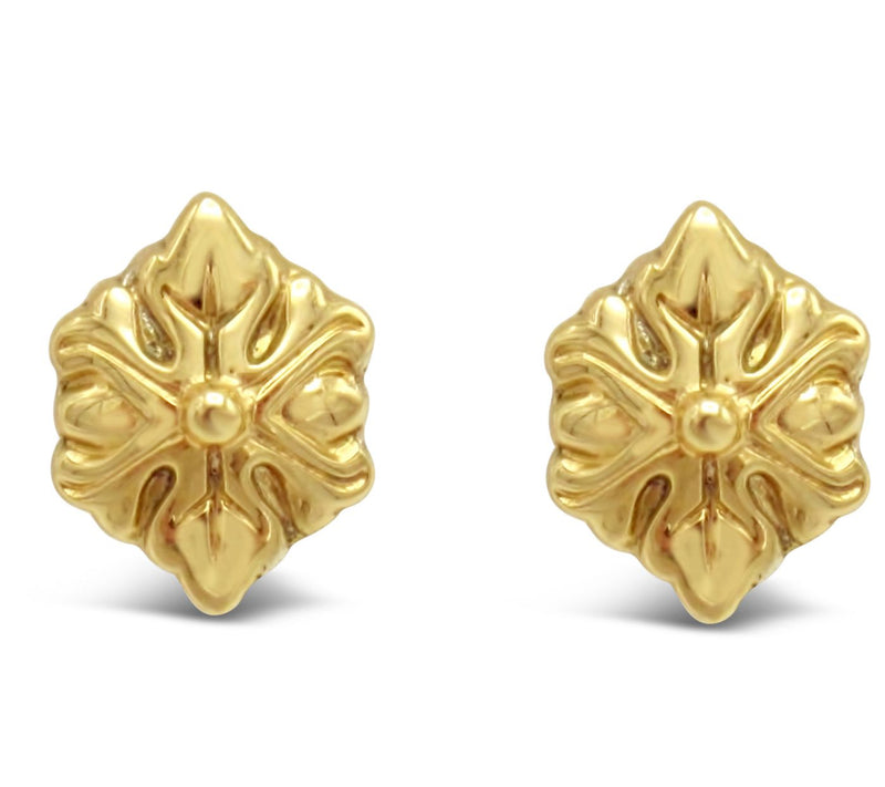 Ariva 18K Clad Sterling Silver Acanthus S tud Earrings — Main view