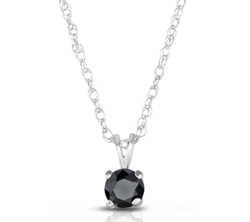 Affinity Black Diamond Necklace and Earrings Set, Sterling — View 2