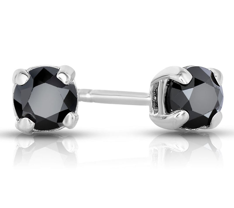 Affinity Black Diamond Necklace and Earrings Set, Sterling — View 3