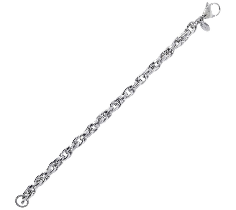 Steel by Design Bold Oval Link Bracelet — View 2
