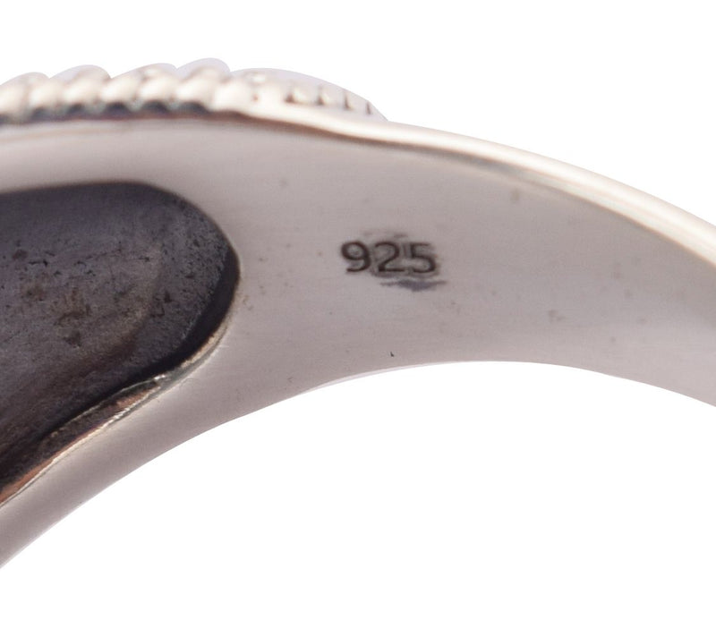 Artisan-Crafted Sterling Silver Rainbow Moonstone Ring — View 5