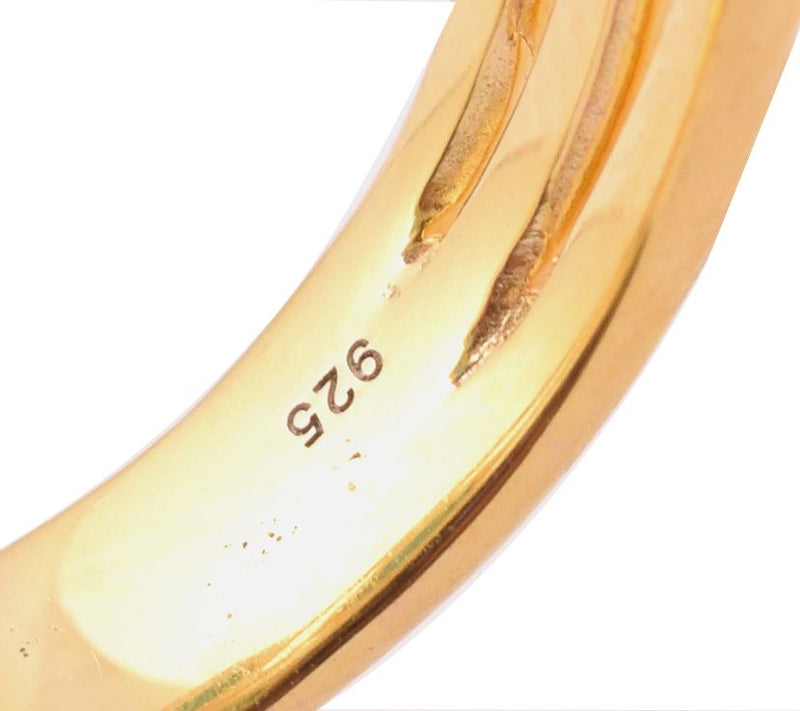14K Gold-Plated Sterling Silver Turquoise Ring — View 5
