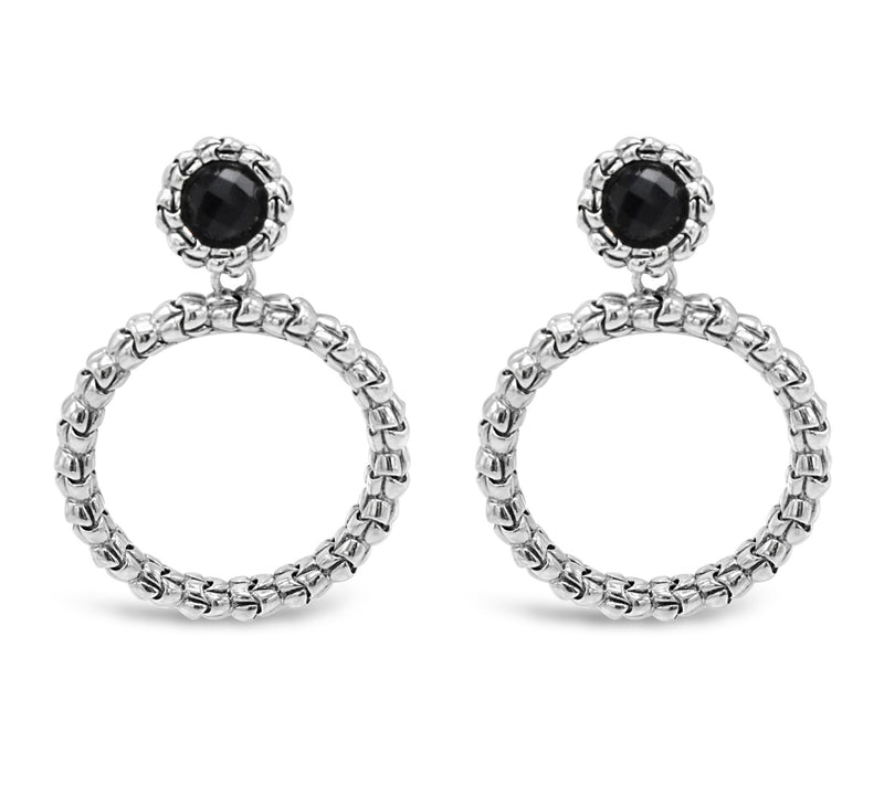 Tiffany Kay Studio Sterling Convertible O nyx Earrings — Main view