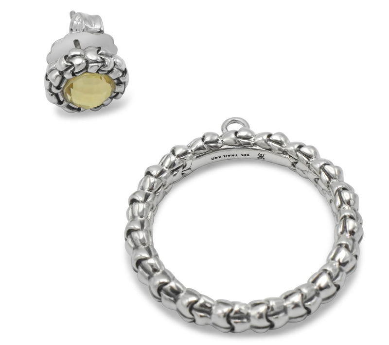 Tiffany Kay Studio Sterling Convertible Rock Crystal Earrings — View 2