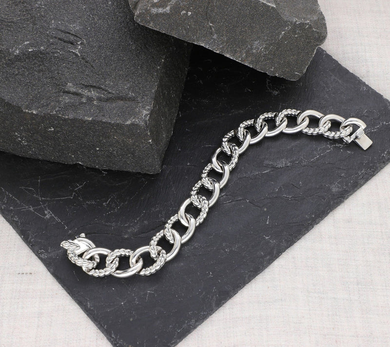 Tiffany Kay Studio Sterling Silver HerringboneLink Bracelet — View 5