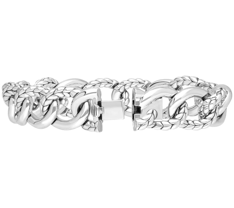 Tiffany Kay Studio Sterling Silver HerringboneLink Bracelet — View 3