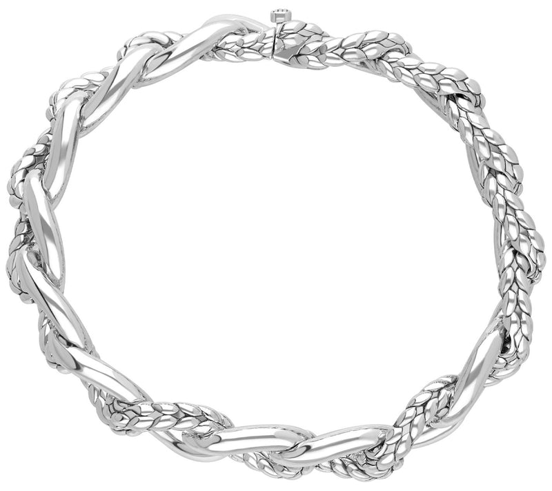 Tiffany Kay Studio Sterling Silver HerringboneLink Bracelet — View 4
