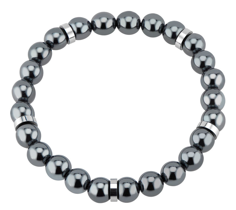 James Michael Stainless & Hemitite Bead Bracelet — Main view