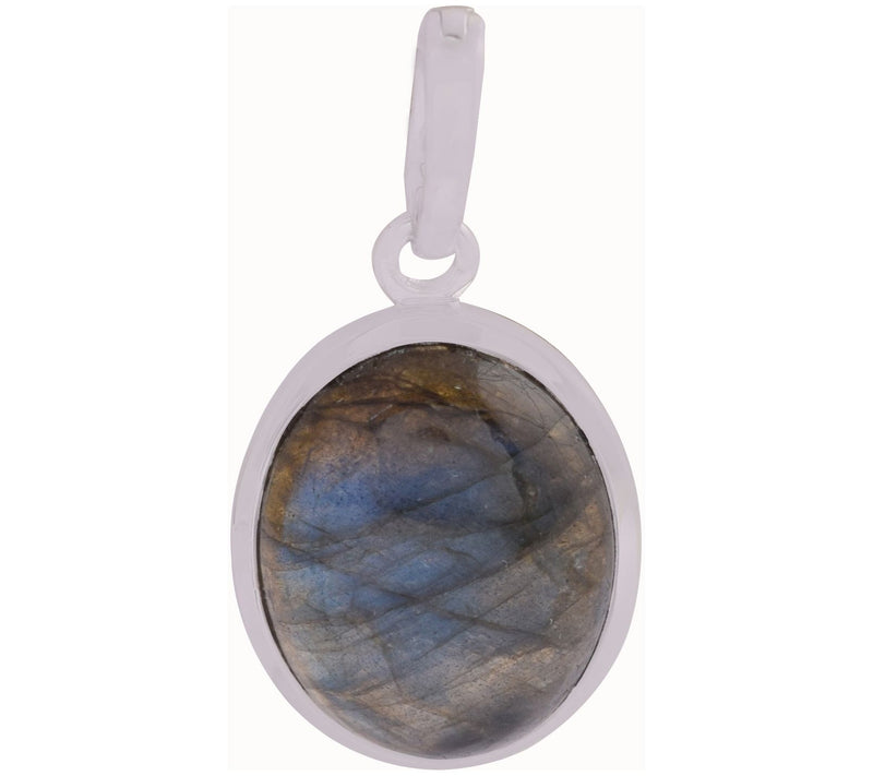 Sterling Silver Labradorite Enhancer — Main view
