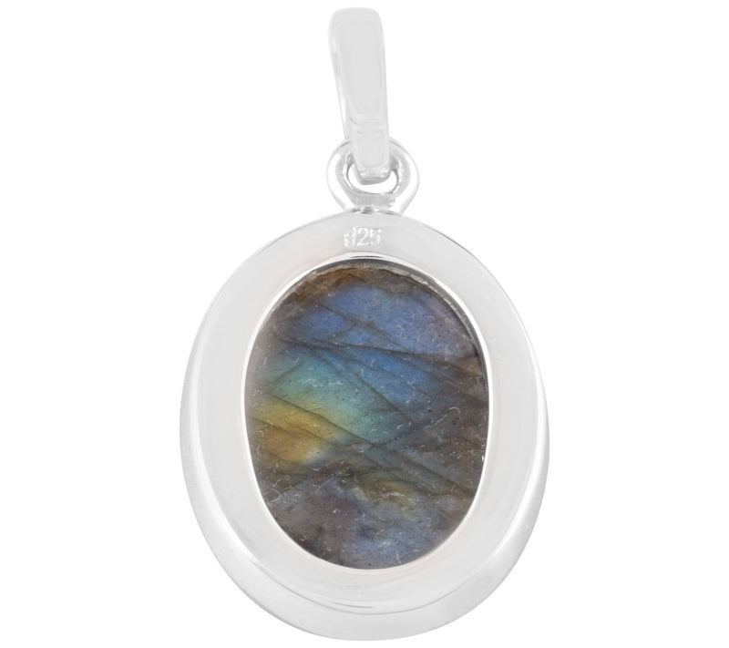 Sterling Silver Labradorite Enhancer — View 3