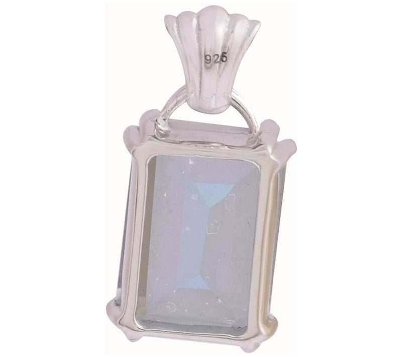 Sterling Silver 5.55 cttw Blue Quartz Pendant — View 3