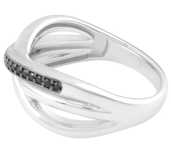 Affinity Gems Black Spinel Ring,Sterling — View 3