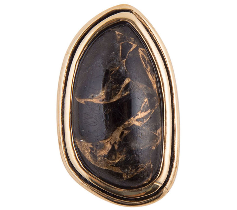 Barse Composite Shungite w/ Infused Metal M atrix Ring — View 2