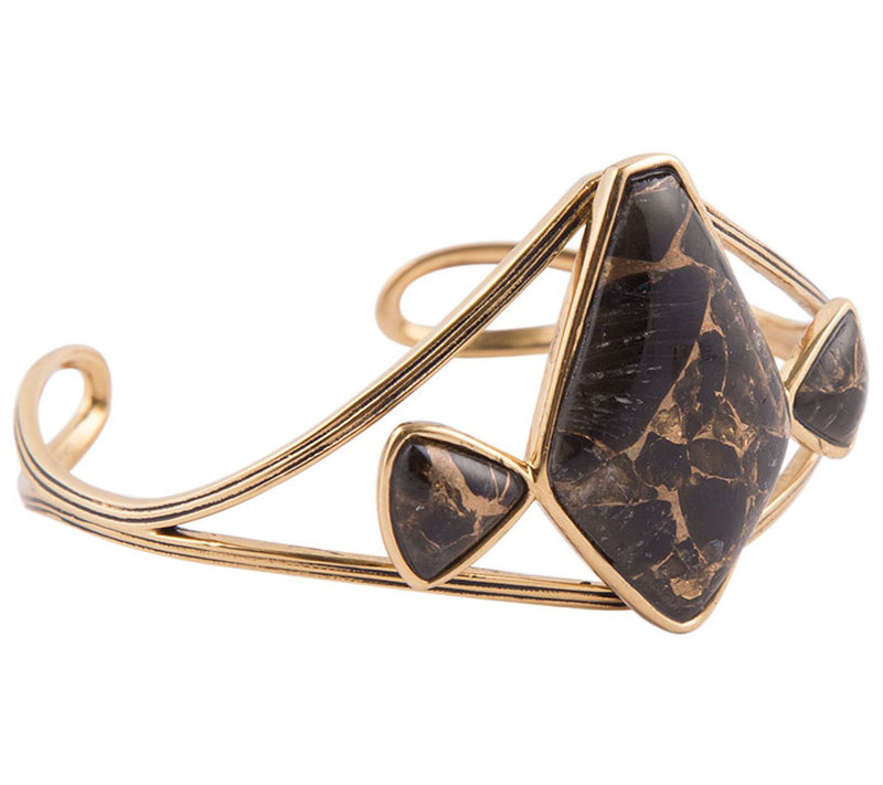 Barse Composite Shungite w/ Infused Metal M atrix Cuff — View 2