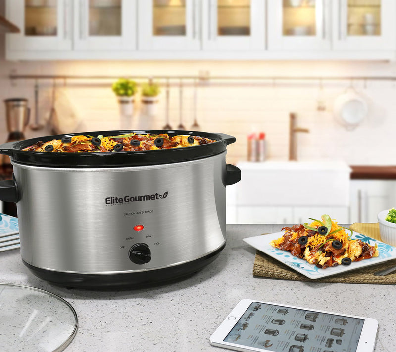 Elite Platinum 8.5-qt Stainless Steel Slow Cooker — View 8